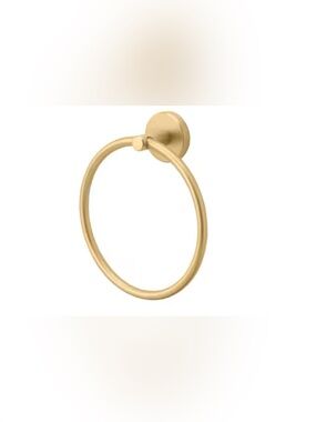 Allen + Roth Harlow Towel Ring Brushed Gold
